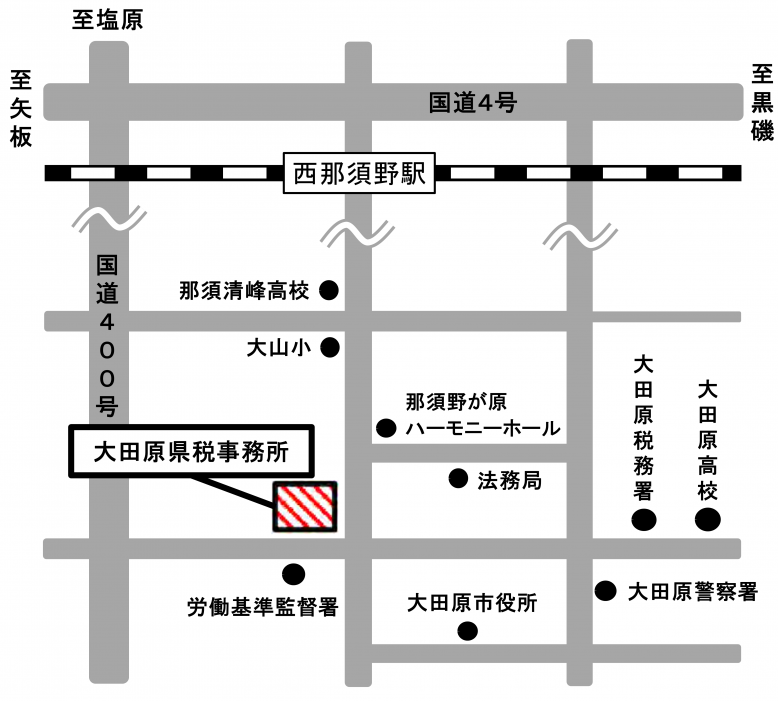 大田原県税略地図