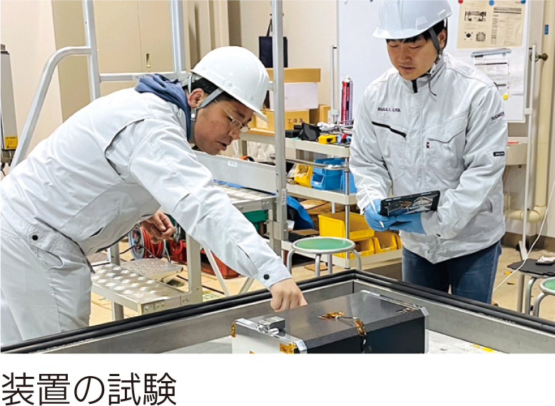 装置の試験
