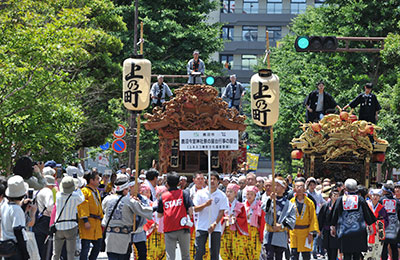 お祭り屋台引き回しパレード2