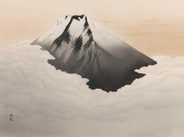 横山大観　《霊峰不二山》1935年　廣澤美術館蔵