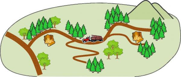 林道のイメージ図