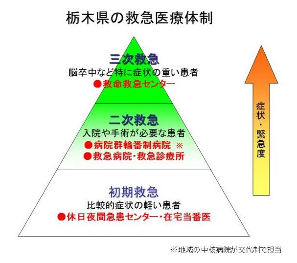 救急体制ピラミッド図