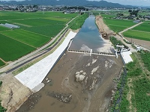 押切用水堰第2工事完了