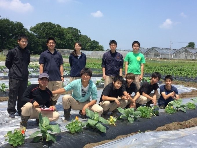 露地野菜の学生