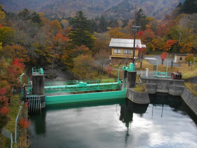 中禅寺ダム（ダム湖側）