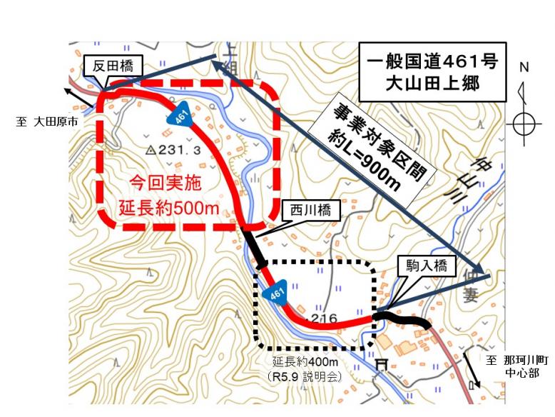 大山田上郷位置図2