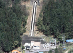 足尾発電所全景の写真